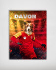 Póster Mascota personalizada 'Montenegro Doggos Soccer'