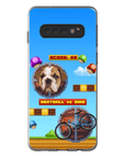 Funda de teléfono para mascotas personalizada con videojuego retro