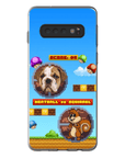 Funda de teléfono para mascotas personalizada con videojuego retro