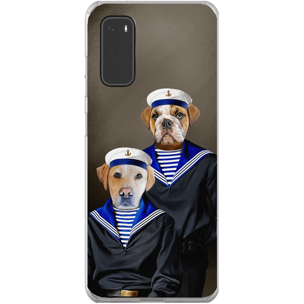 Funda personalizada para teléfono con 2 mascotas &#39;The Sailors&#39;