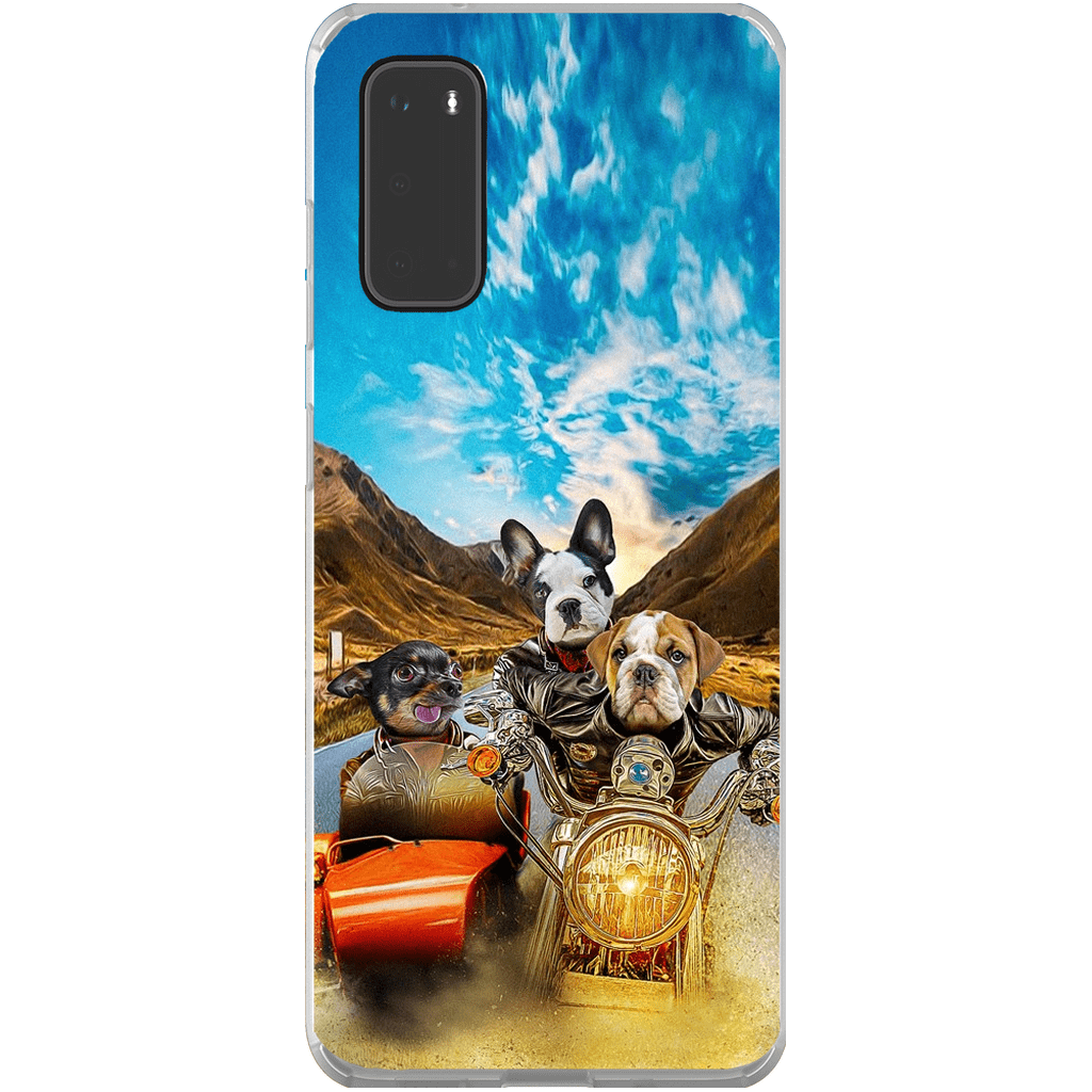 &#39;Harley Wooferson&#39; Funda personalizada para teléfono con 3 mascotas