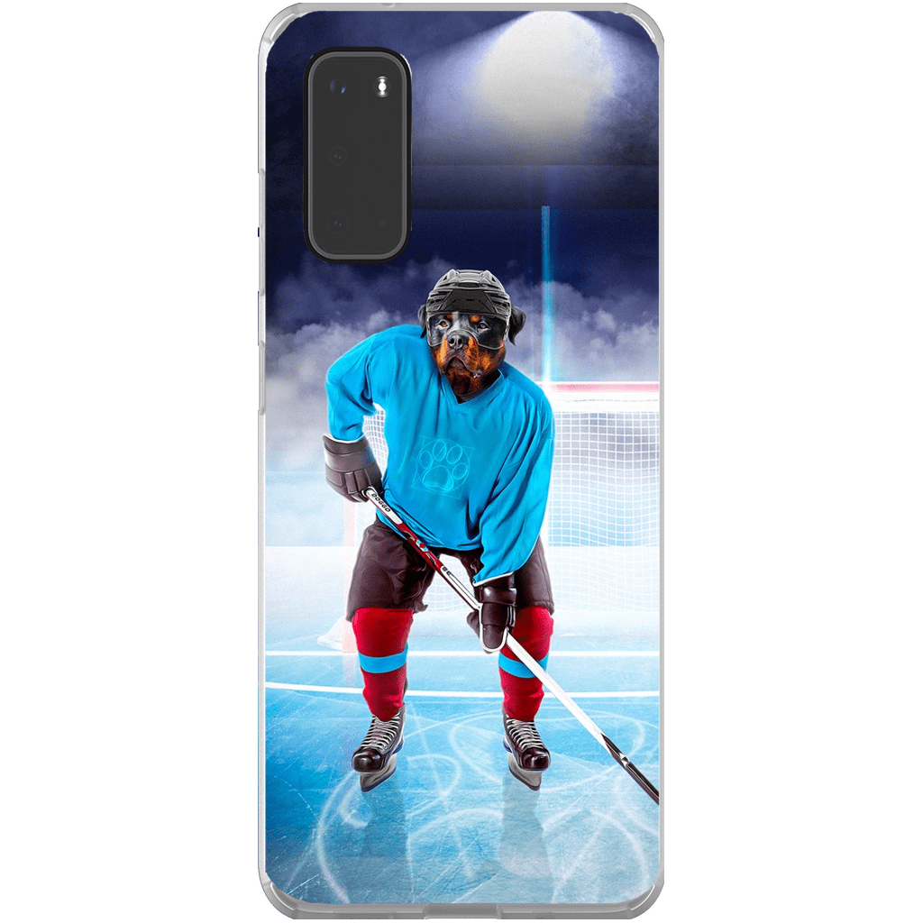 Funda para móvil personalizada &#39;El jugador de hockey&#39;