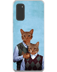 Funda personalizada para teléfono con 2 gatos 'Step Kitties'