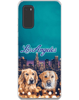 Funda personalizada para teléfono con 2 mascotas 'Doggos of Los Angeles'