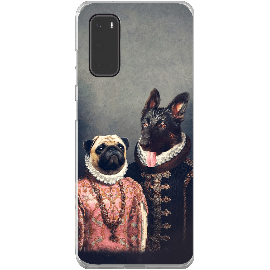 Funda personalizada para teléfono con 2 mascotas &#39;Duque y Archiduquesa&#39;