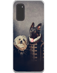 Funda personalizada para teléfono con 2 mascotas 'Duque y Duquesa'