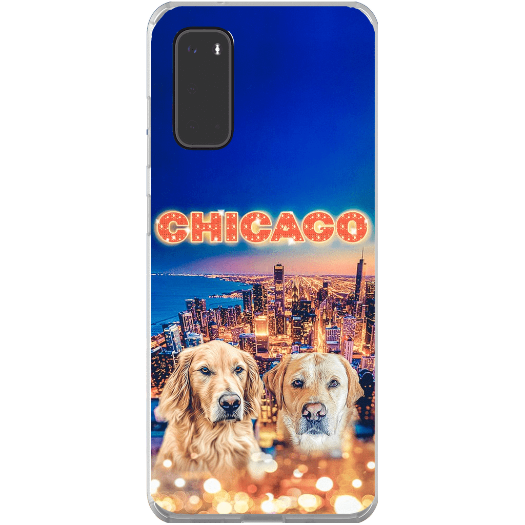 Funda personalizada para teléfono con 2 mascotas &#39;Doggos Of Chicago&#39;