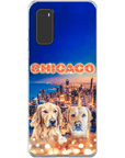 Funda personalizada para teléfono con 2 mascotas 'Doggos Of Chicago'