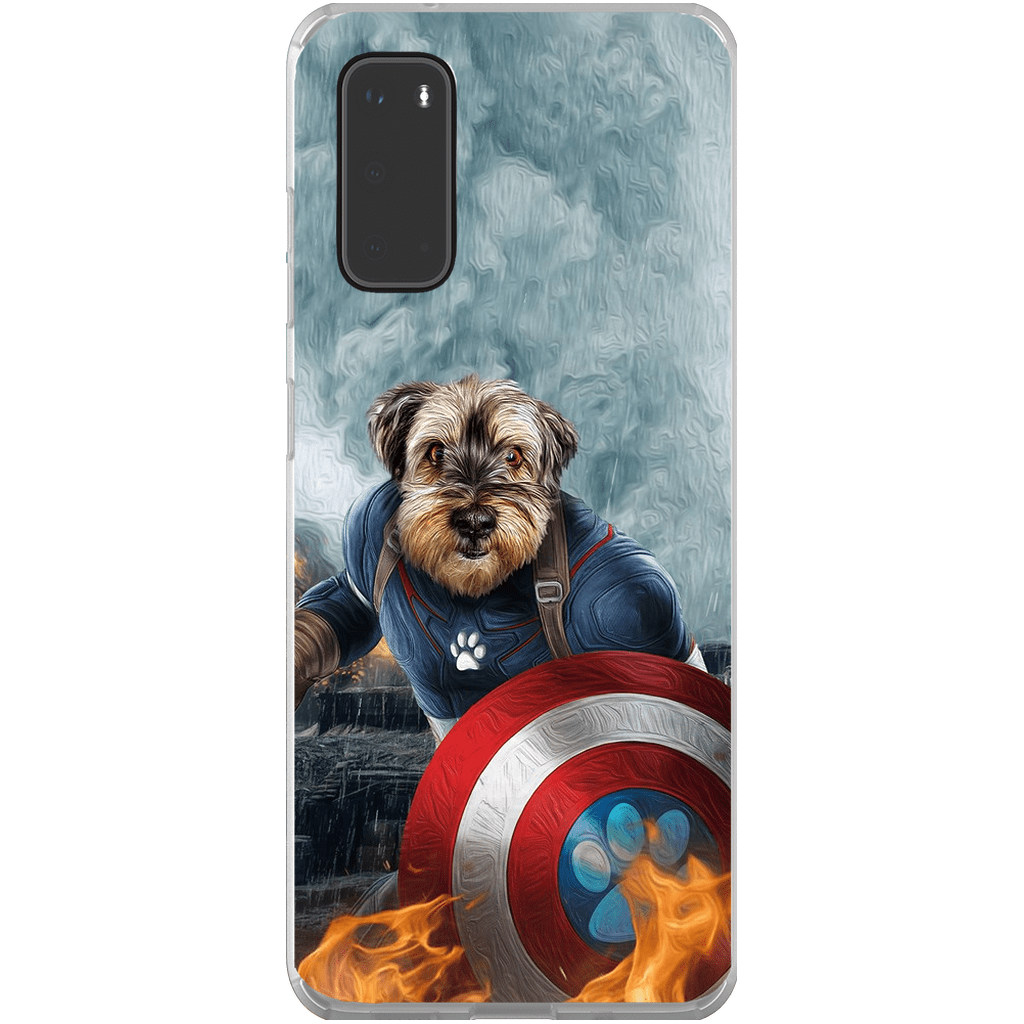 Funda para teléfono personalizada &#39;Capitán Doggmerica&#39;