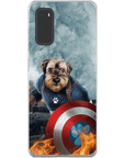 Funda para teléfono personalizada 'Capitán Doggmerica'