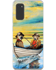 'Los Pescadores' Funda personalizada para teléfono con 2 mascotas