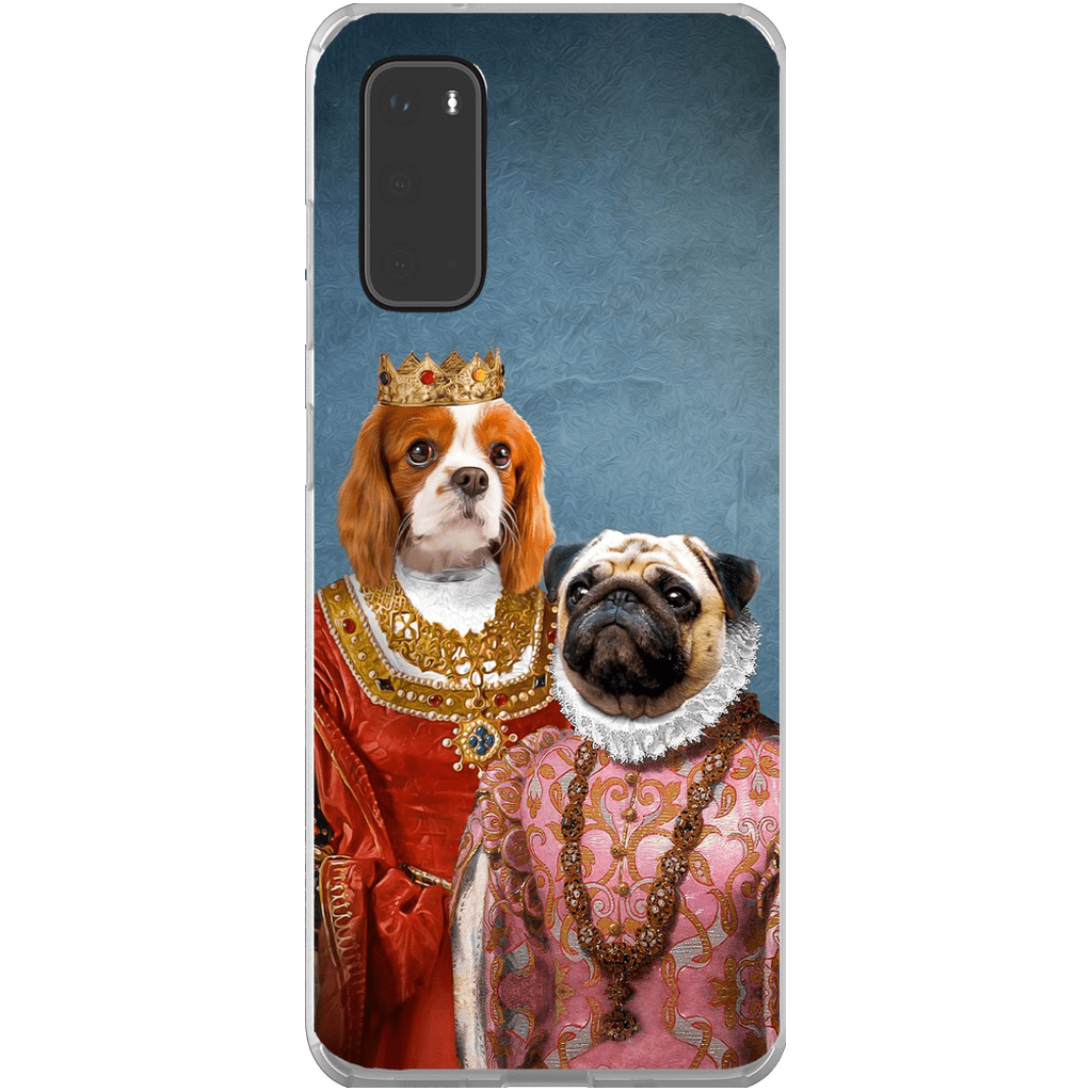 Funda personalizada para teléfono con 2 mascotas &#39;Reina y Archiduquesa&#39;