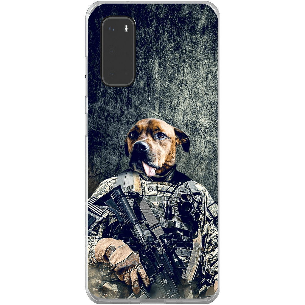 Funda para teléfono personalizada &#39;El veterano del ejército&#39;