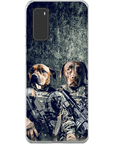 Funda personalizada para teléfono con 2 mascotas 'The Army Veterans'