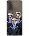 Funda personalizada para teléfono con 3 mascotas 'Los Marineros'