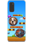 Funda de teléfono para mascotas personalizada con videojuego retro