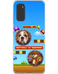 Funda de teléfono para mascotas personalizada con videojuego retro