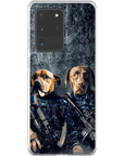 Funda personalizada para teléfono con 2 mascotas 'The Navy Veterans'