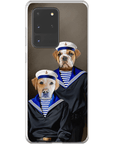 Funda personalizada para teléfono con 2 mascotas 'The Sailors'