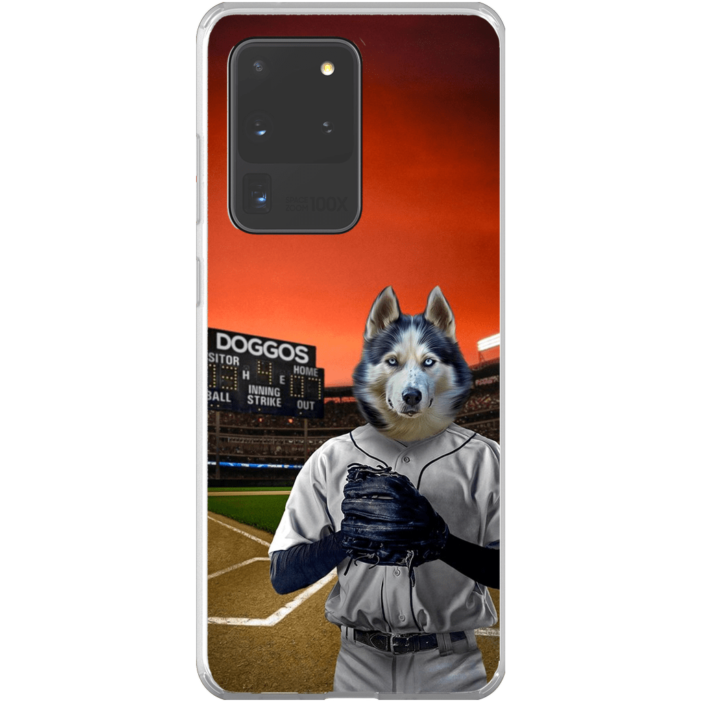 Funda para móvil personalizada &#39;El jugador de béisbol&#39;