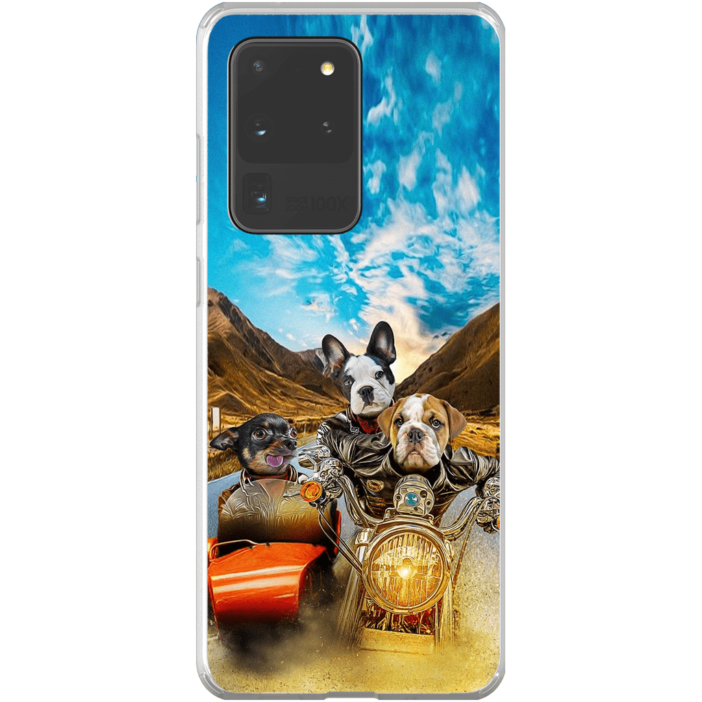 &#39;Harley Wooferson&#39; Funda personalizada para teléfono con 3 mascotas