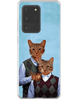 Funda personalizada para teléfono con 2 gatos 'Step Kitties'