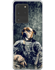 Funda para teléfono personalizada 'El veterano del ejército'