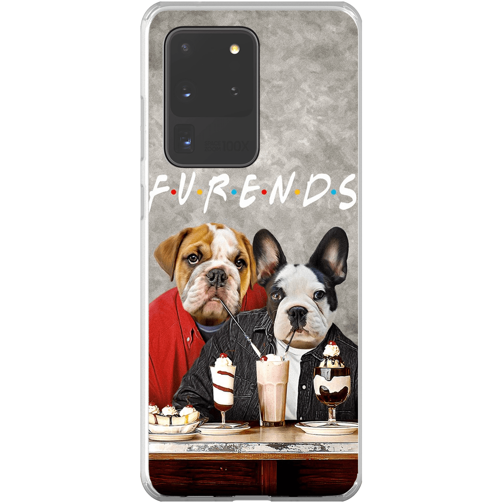 &#39;Furends&#39; Funda personalizada para teléfono con 2 mascotas