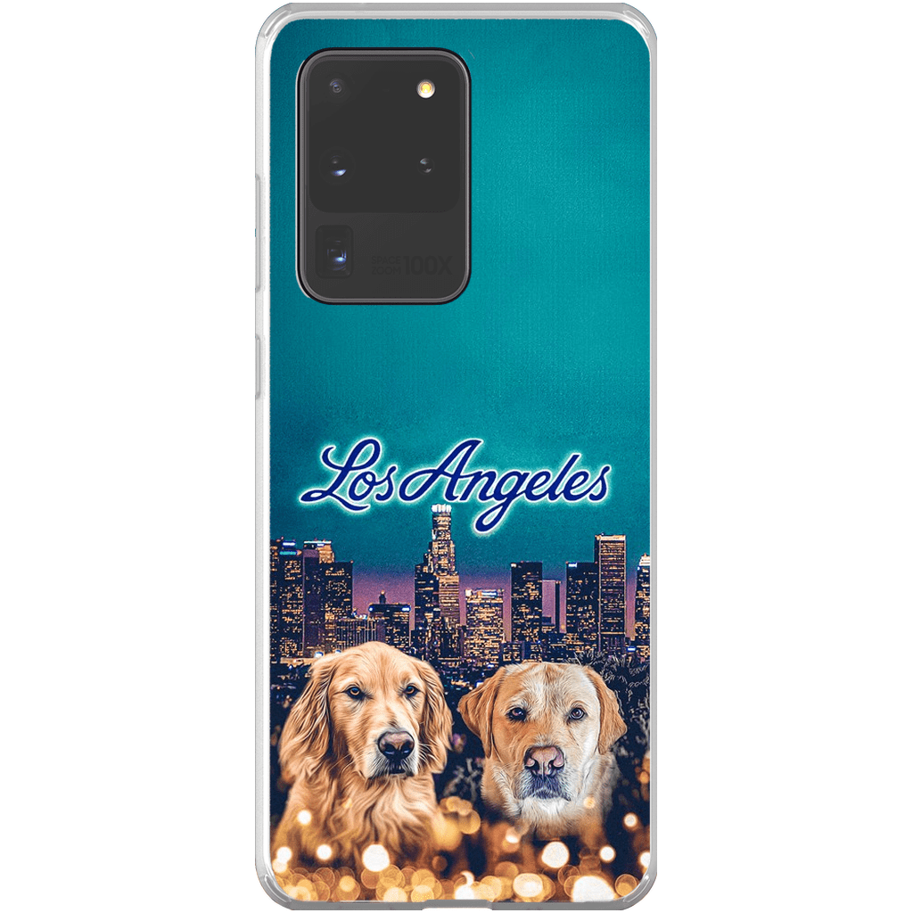 Funda personalizada para teléfono con 2 mascotas &#39;Doggos of Los Angeles&#39;