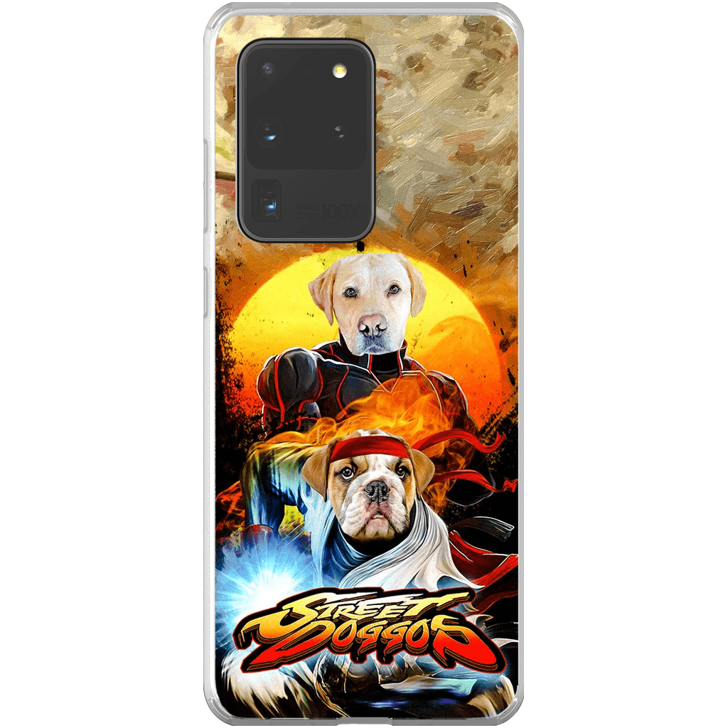 Funda personalizada para teléfono con 2 mascotas &#39;Street Doggos&#39;