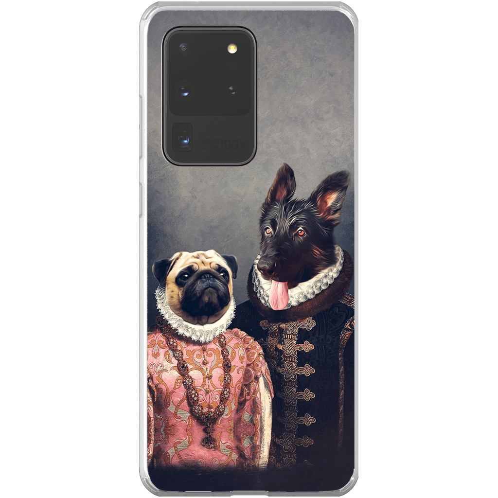 Funda personalizada para teléfono con 2 mascotas &#39;Duque y Archiduquesa&#39;