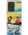 'Los Pescadores' Funda personalizada para teléfono con 2 mascotas