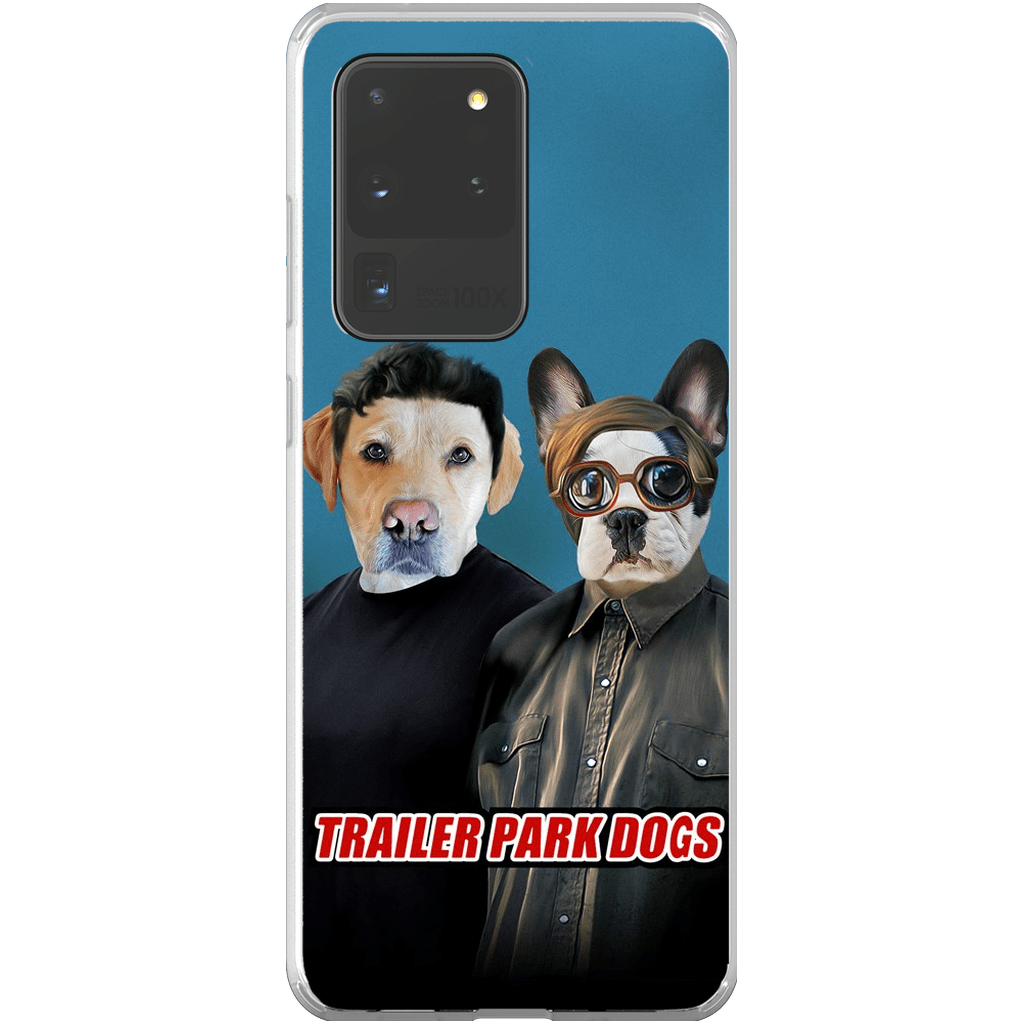 &#39;Trailer Park Dogs 1&#39; Funda personalizada para teléfono con 2 mascotas