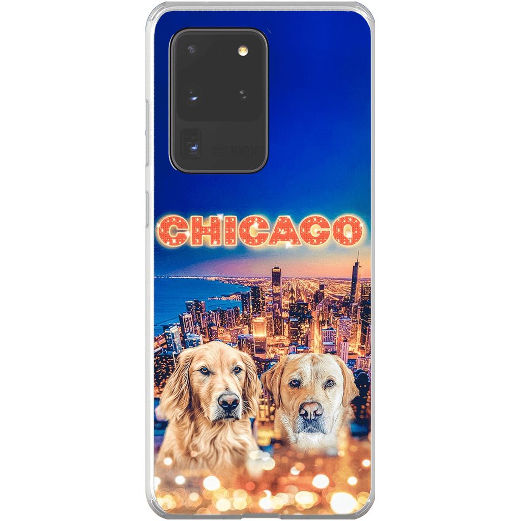 Funda personalizada para teléfono con 2 mascotas &#39;Doggos Of Chicago&#39;