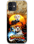 Funda personalizada para teléfono con 2 mascotas 'Street Doggos'