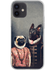 Funda personalizada para teléfono con 2 mascotas 'Duque y Archiduquesa'