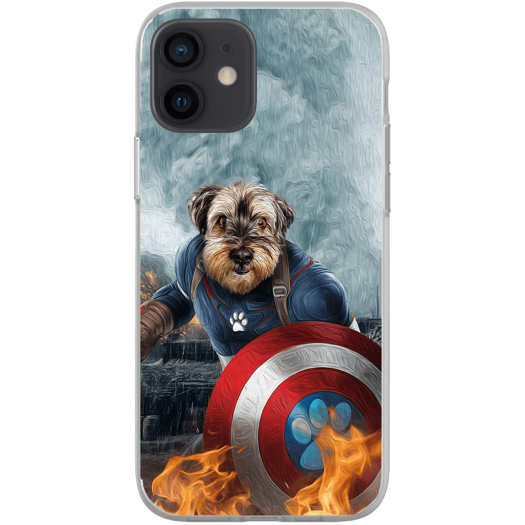 Funda para teléfono personalizada &#39;Capitán Doggmerica&#39;