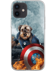 Funda para teléfono personalizada 'Capitán Doggmerica'