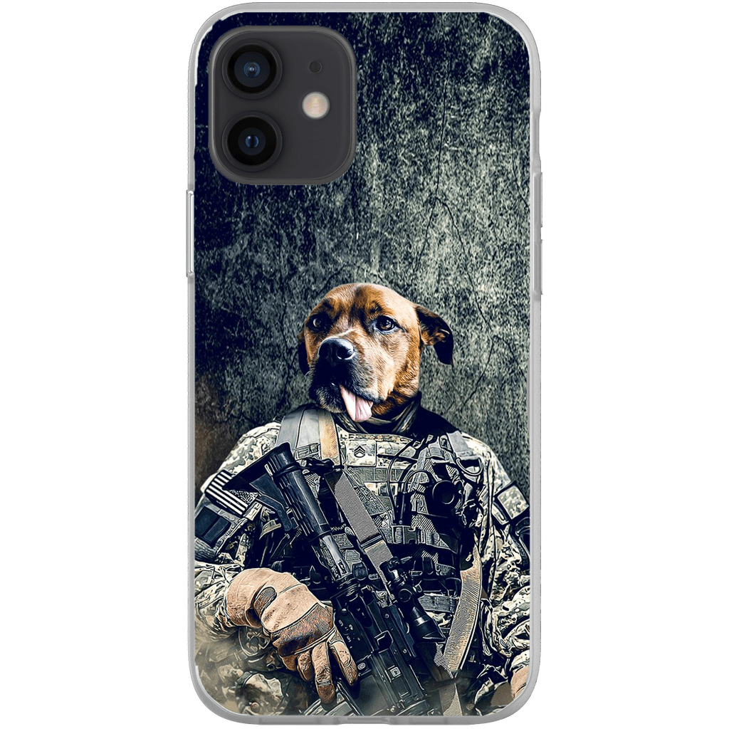 Funda para teléfono personalizada &#39;El veterano del ejército&#39;