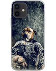 Funda para teléfono personalizada 'El veterano del ejército'