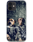 Funda personalizada para teléfono con 2 mascotas 'The Army Veterans'