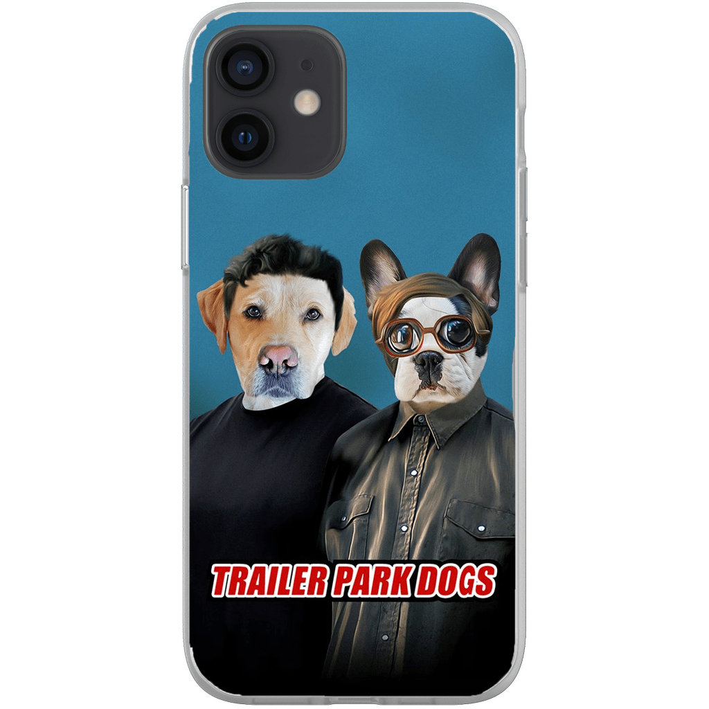 &#39;Trailer Park Dogs 1&#39; Funda personalizada para teléfono con 2 mascotas