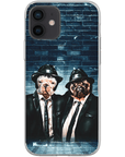 Funda personalizada para teléfono con 2 mascotas 'The Blues Doggos'