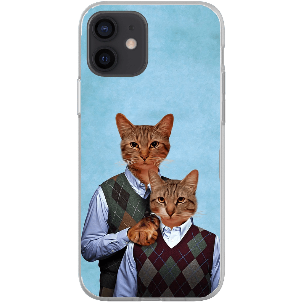 Funda personalizada para teléfono con 2 gatos &#39;Step Kitties&#39;