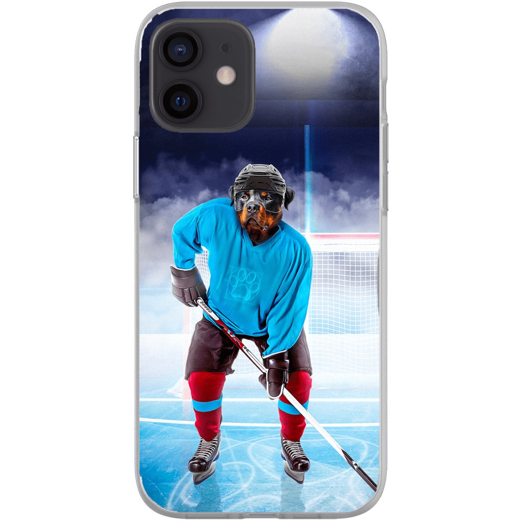 Funda para móvil personalizada &#39;El jugador de hockey&#39;