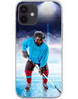 Funda para móvil personalizada 'El jugador de hockey'