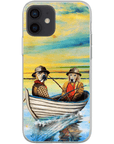 'Los Pescadores' Funda personalizada para teléfono con 2 mascotas