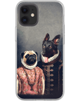 Funda personalizada para teléfono con 2 mascotas 'Duque y Archiduquesa'