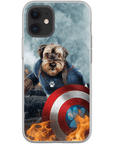 Funda para teléfono personalizada 'Capitán Doggmerica'