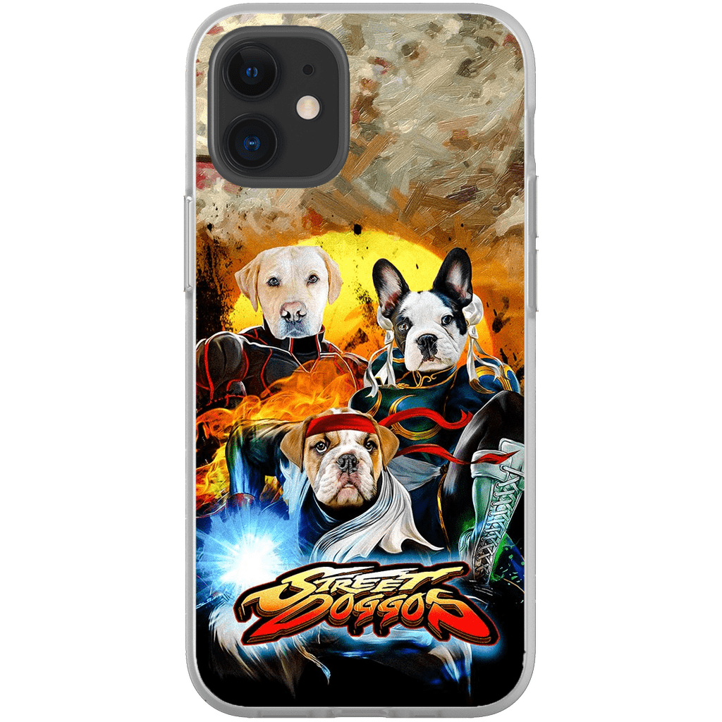 &#39;Street Doggos&#39; Funda personalizada para teléfono con 3 mascotas